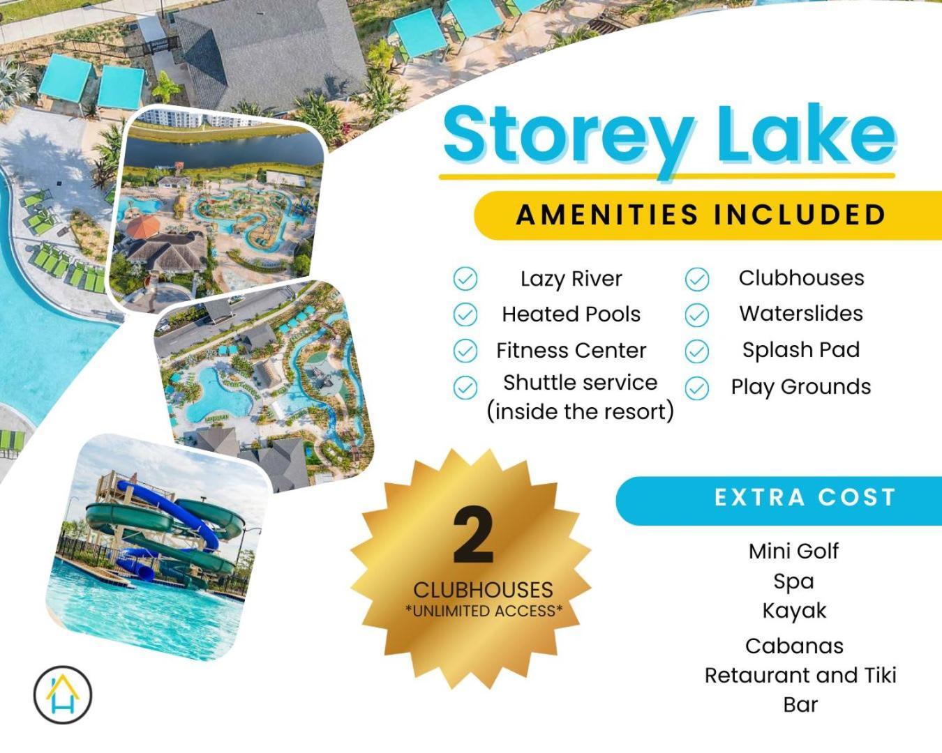 Gorgeous 2Br Lakeview Condo With Waterpark 키시미 외부 사진